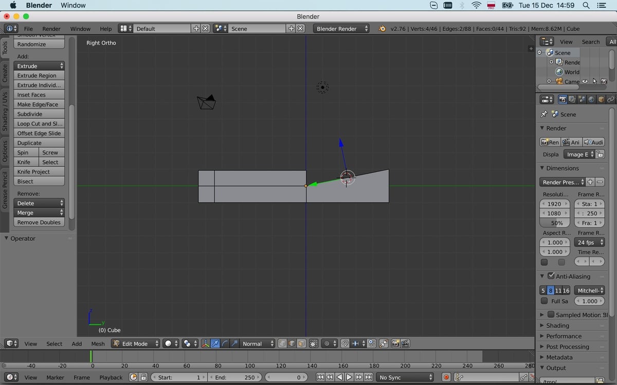 Normal coordinate system