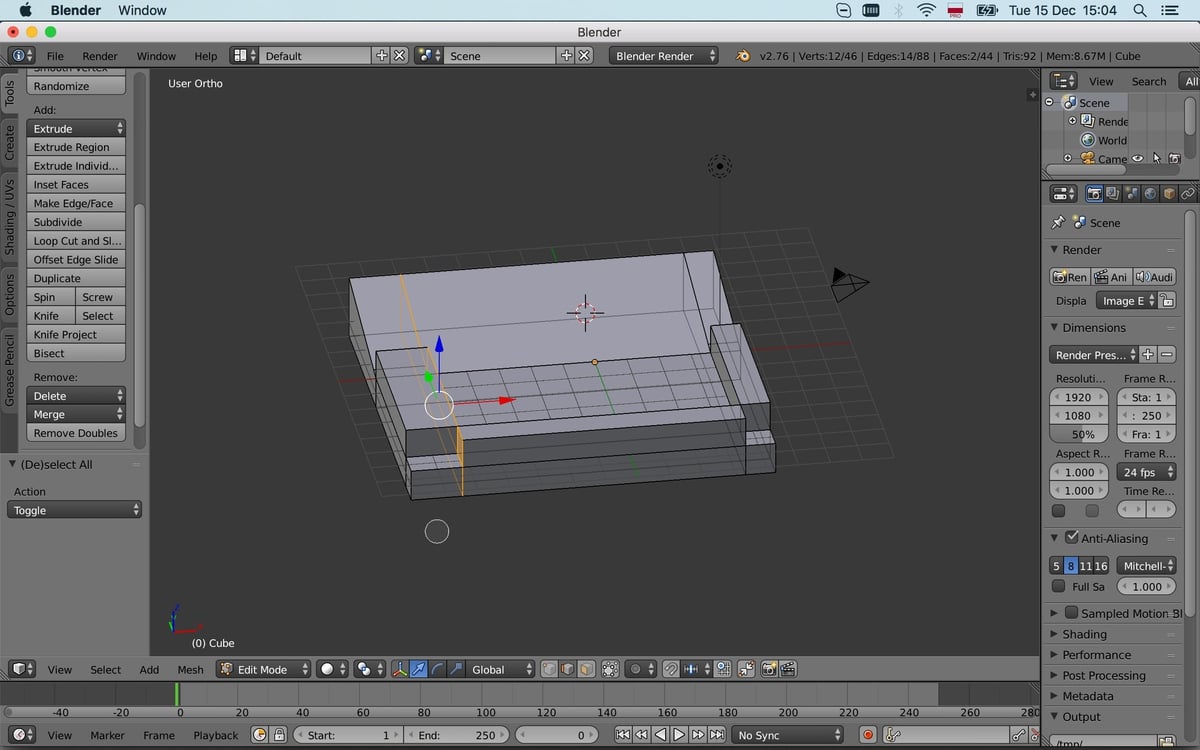 Unselecting elements