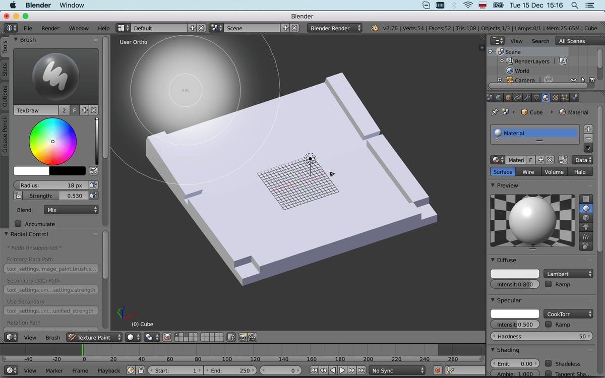 Brush pressure changing