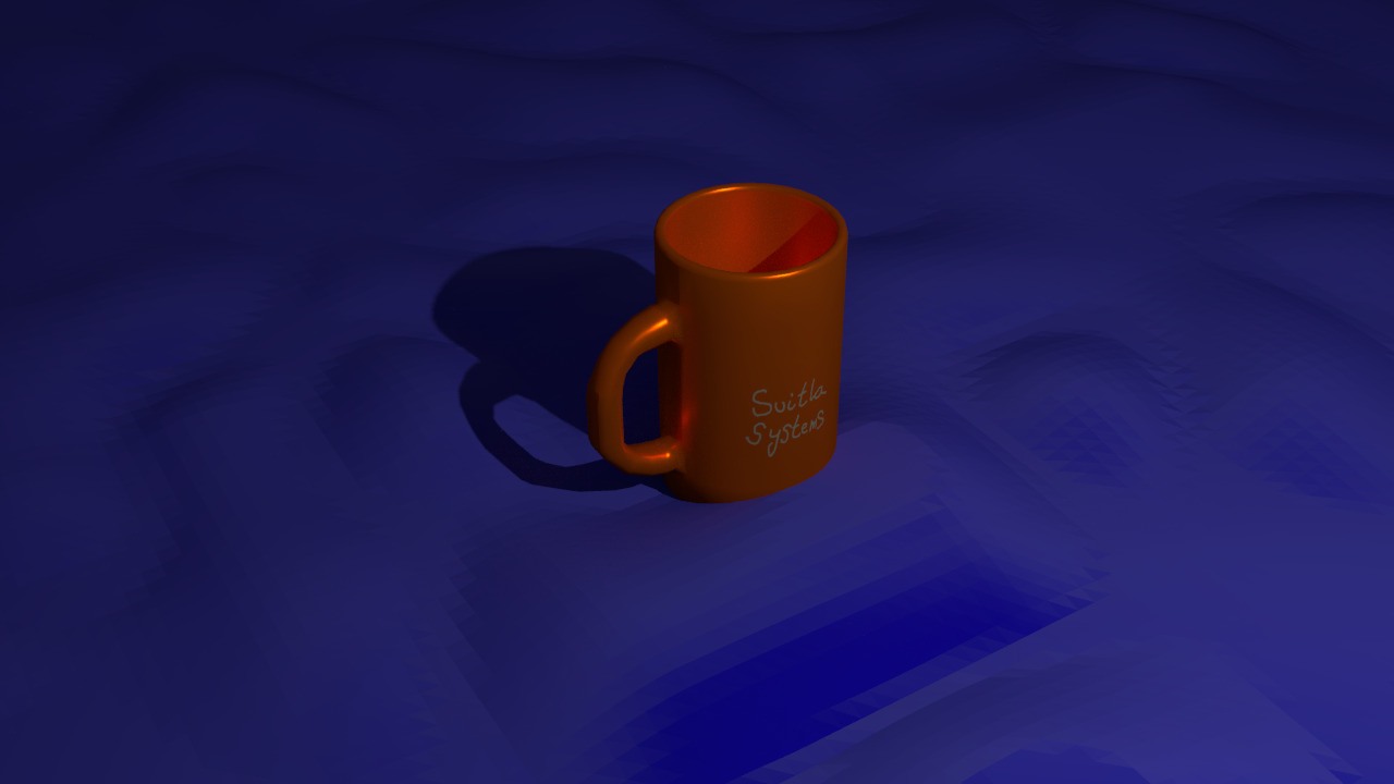 Textured cup in Blender